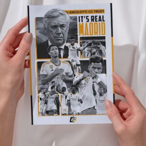 Real Madrid – “In Ancelotti We Trust” Poster