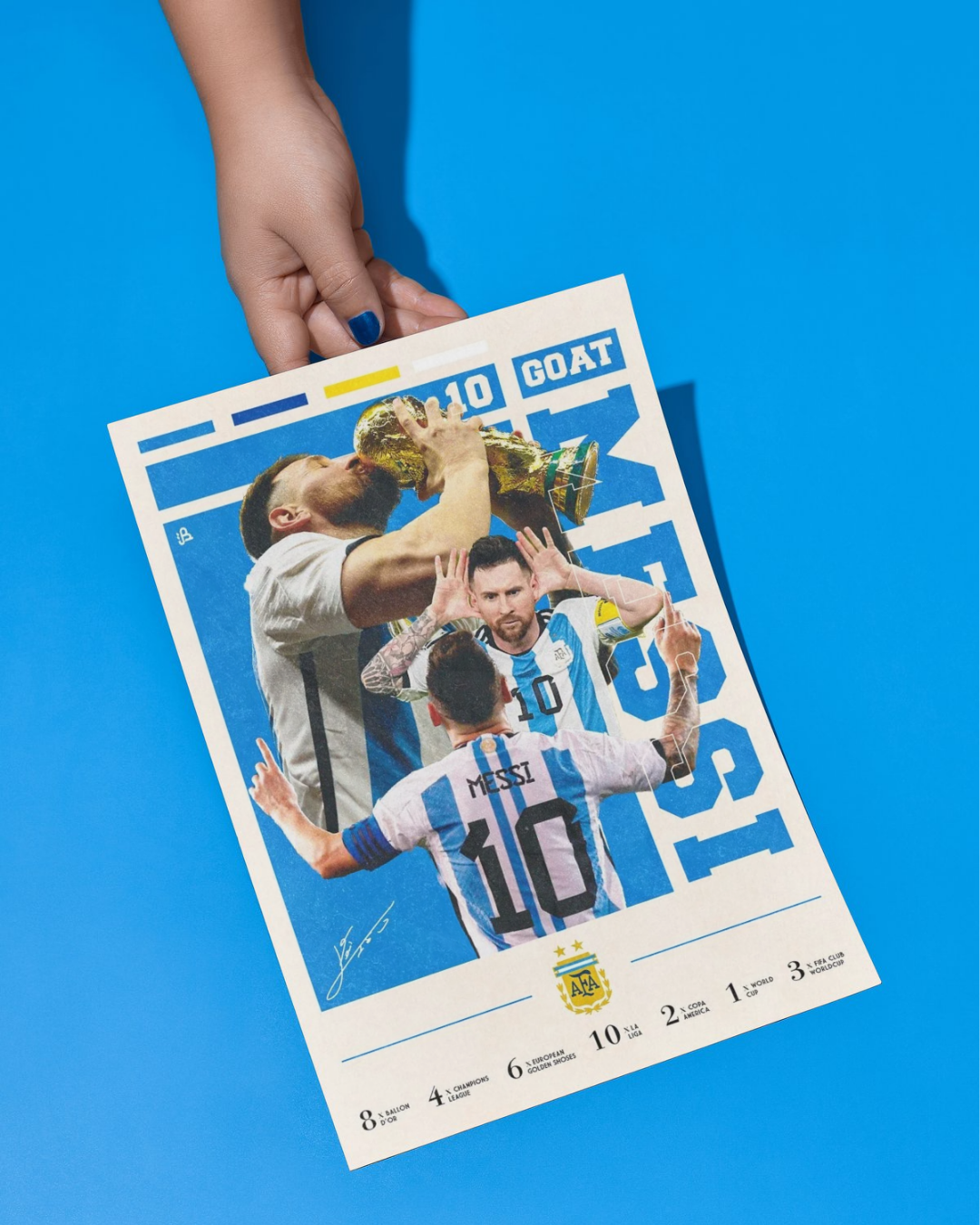 Lionel Messi – The GOAT Poster