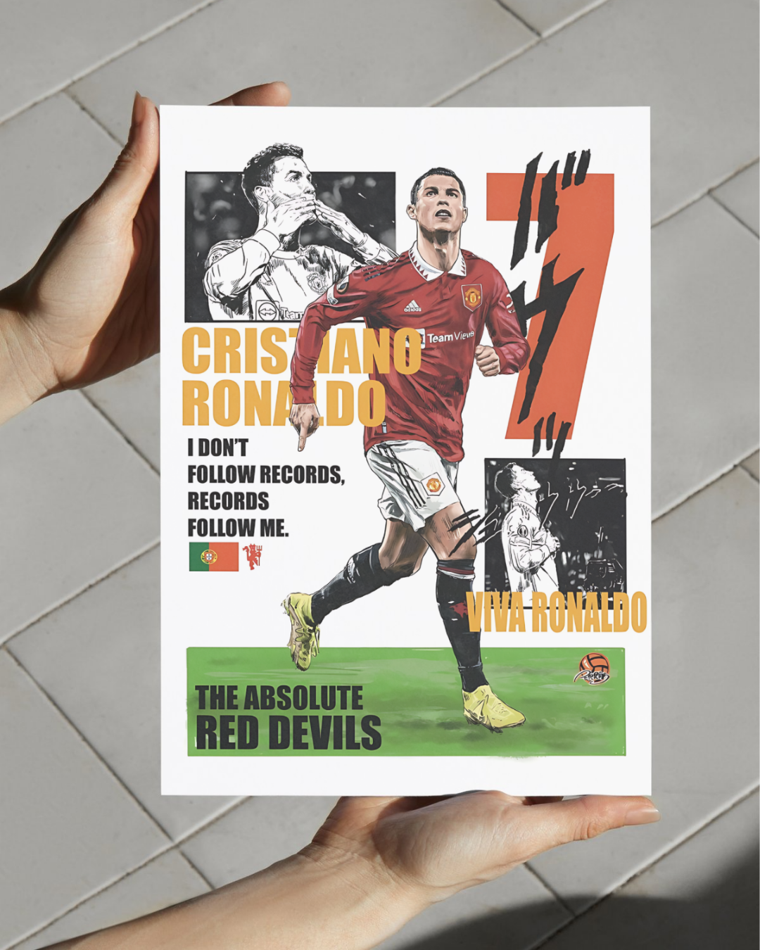 Cristiano Ronaldo – Comic Style Legend Poster